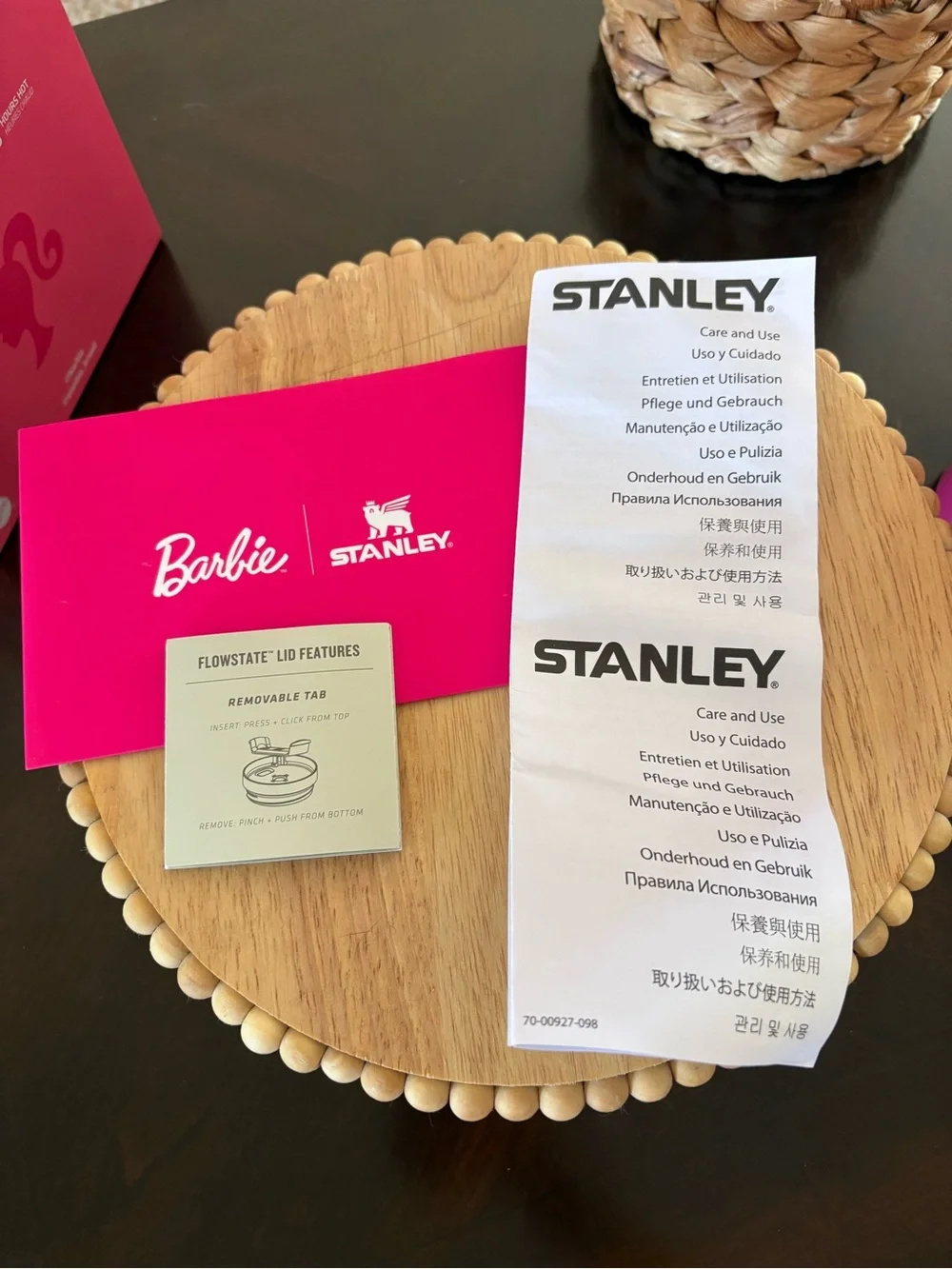 Stanley x Barbie Icon 30 oz Quencher H2.0 Tumbler Pink COMPLETE Box - Picture 11 of 12